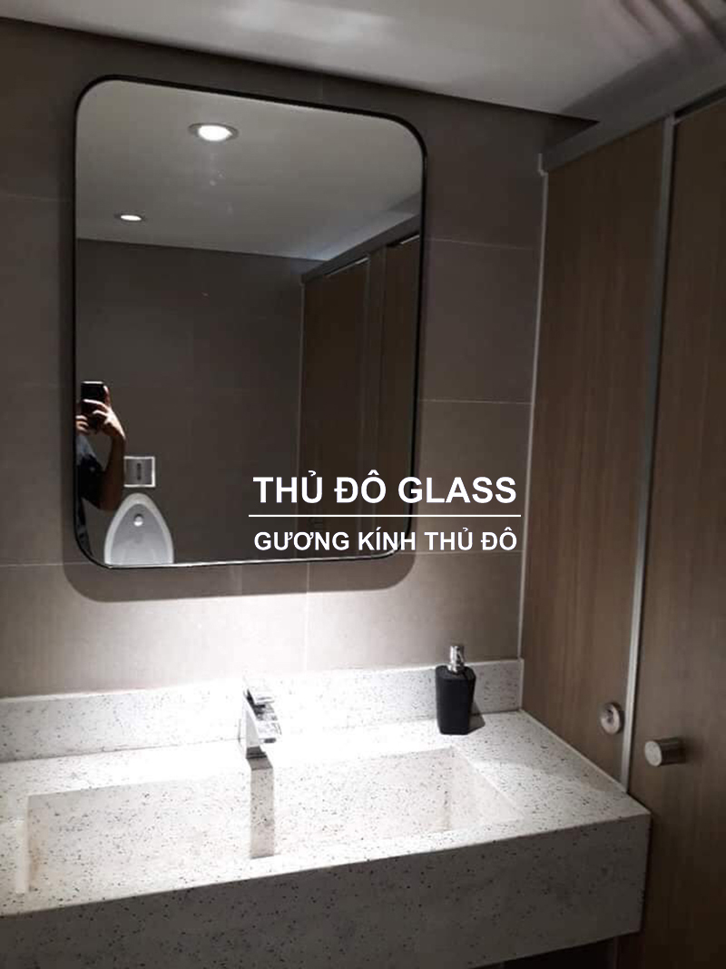 Gương nhà vệ sinh khung thép