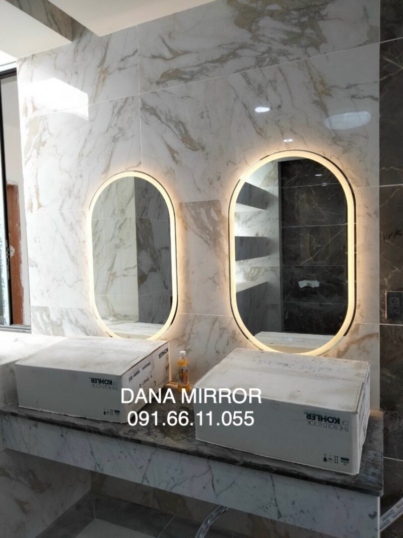 Gương treo tường đèn led nhà tắm Đà Nẵng