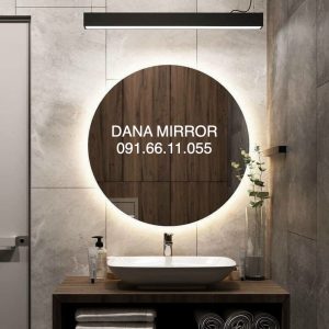 Gương tròn treo tường đèn led nhà tắm phòng tắm Đà Nẵng